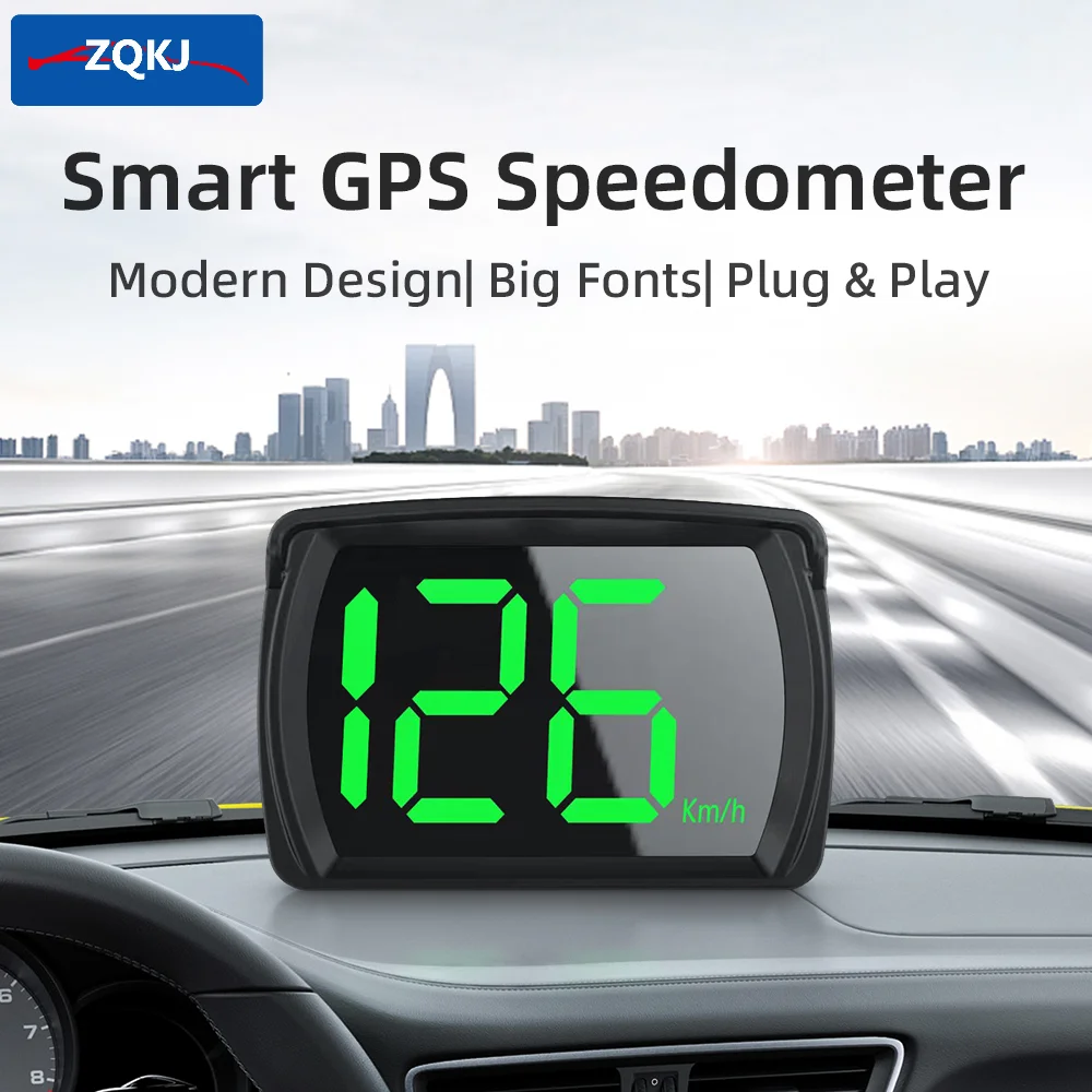 ZQKJ Y03 ڵ GPS  ӵ HUD  Ʈ ÷  ÷  ÷, KMH MPH ӵ 跮, Ʈ ڵ ׼